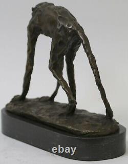100% Véritable Bronze Singe Animaux Sauvages Et Vie Sculpture Par Milo Art Déco