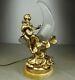 1900/1920 Ad. Truffier Rare Lampe Statue Sculpture Art Nouveau/deco Pierrot Lune