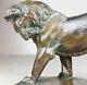 1920/1930 I. Rochard Rare Statue Sculpture Art Deco Animalier Bronze Lion Felin