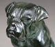 1920/1930 Max Le Verrier Rare Statue Sculpture Art Deco Animaliere Chien Dogue