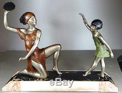 1920/1930 P Sega Rare Gr Statue Sculpture Art Deco Femme Danseuse Gitane Tzigane