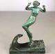 1920/1930 R Guerbe P Le Faguays Max Le Verrier Statue Sculpture Art Deco Vague