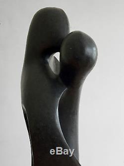 1970-1980 Sculpture Couple Danse Art-deco Moderniste Brutaliste Cubiste