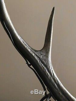 1970 Maria Pergay Lampe Cerf Sculpture Brutalist Shabby-chic Post-modernist