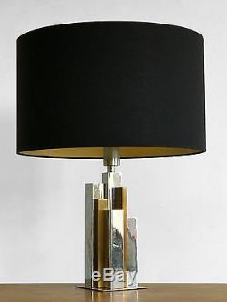 1970 Willy Rizzo Lampe Sculpture Moderniste Art-deco Shabby-chic Constructiviste