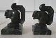 2 Sculptures Max Le Veyrier écureuils C1930 Art Déco Serre Livres, Poids 2,67kg