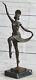 41 Cm Signée Bronze Statue Art Déco Danseuse Très Détaillé Sculpture