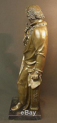 A 1930 grand bronze de Beethoven sculpture statue 21kg73cm art déco musique TBE