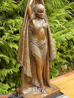 ART DECO, ANTINEA, SIGNED Chiparus BRONZE STATUE FIGURINE FIGURE SCULPTURE