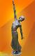 Art Deco Bronze Footsteps Signed D. H. Chiparus Statue Figure Hot Cast Sculpture