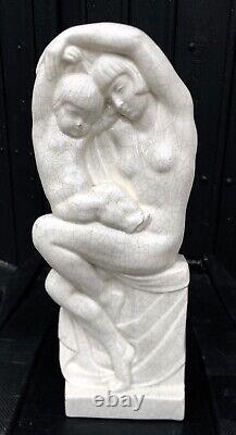 Abel-René PhilippeÉdition La Maîtrise 1928Sculpture faïence Mère et enfant