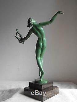 Ancienne Sculpture Statue Art Deco Nu Feminin FAYRAL Le Faguays Max Le Verrier