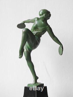 Ancienne Sculpture Statue Danseuse Art Deco FAYRAL Le Faguays Max LeVerrier