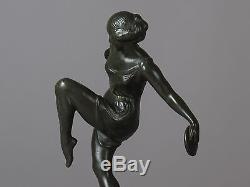 Ancienne sculpture Art Déco époque 1930 de Fayral, atelier Le Verrier