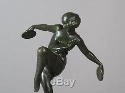 Ancienne sculpture Art Déco époque 1930 de Fayral, atelier Le Verrier