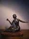 Ancienne Sculpture Statue Art Deco Femme Danseuse Woman Figural Dancer Antique