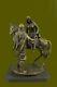 Arabe Sur Un Cheval Par Mene Sculpture Statue Bronze 16 Kg Figurine Art Deco