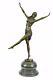 Art Déco Chiparus Bronze Exotique Danseuse Bust Nouveau Marbre Statue