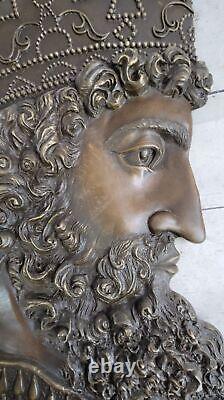 Art Déco Cyrus le Grand le Plus Grand Perse Empire King Bronze Sculpture Art Nr