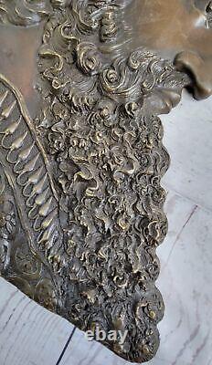 Art Déco Cyrus le Grand le Plus Grand Perse Empire King Bronze Sculpture Art Nr