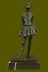Art Déco Nouveau Ballerine Prima Bronze Danseuse Sculpture Figurine Par Degas