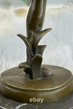 Art Déco / Nouveau Classique Chair Dame Femme Fille Bronze Sculpture Statue