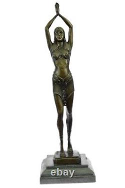 Art Déco / Nouveau Exotique Danseuse Par Chiparus Bronze Sculpture Figure
