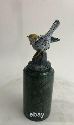 Art Déco Original Milo Pigeon Signée, Bronze Statue Fonte Figurine Art