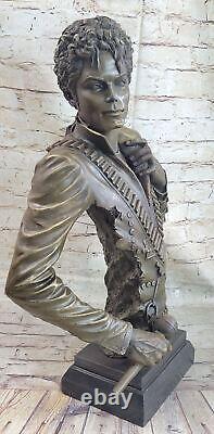 Art Déco Sculpture Michael JACKSON Bronze Statue Figurine Sculpture
