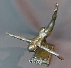 B 1930 belle Sculpture bronze Botinelly 37cm3.4kg Susse paris danseuse art déco
