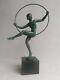 Briand Danseuse Cerceau Art Deco Max Le Verrier Bouraine 1920 Statue Sculpture