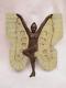 Bronze Art Nouveau / Art DÉco Femme Papillon Danseuse Patine Polychrome 2 Tons
