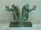 Bronze Serre-livres Boulay-hue Cire Perdue Valsuani Sculpture Muse Bookends