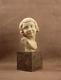 Belle Sculpture En Terre Cuite Buste De Jeune Femme Art Deco Signée