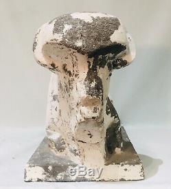 Bison Assis, sculpture Art Deco En Ciment