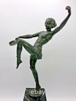 Bronze Danseuse au Tambourin Pierre Le Faguays