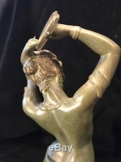 Bronze Femme Danseuse Orientale Art Deco Signé André de Manneville Original