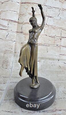 Bronze Sculpture Art Déco 10 Grand Danseuse Signée Chiparus Statue Décor