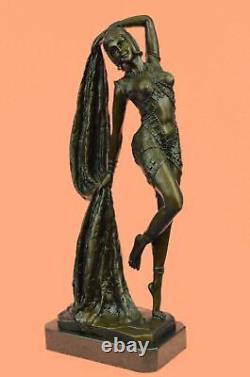 Bronze Sculpture Art Déco Chiparus Érotique Danseuse Statue Figurine Affaire