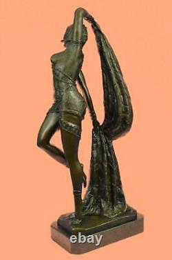 Bronze Sculpture Art Déco Chiparus Érotique Danseuse Statue Figurine Affaire