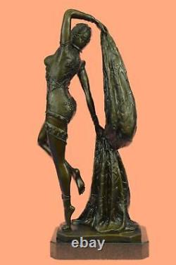 Bronze Sculpture Art Déco Chiparus Érotique Danseuse Statue Figurine Affaire