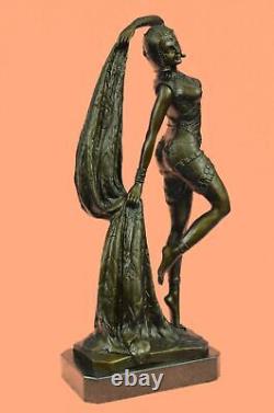 Bronze Sculpture Art Déco Chiparus Érotique Danseuse Statue Figurine Affaire