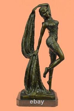 Bronze Sculpture Art Déco Chiparus Érotique Danseuse Statue Figurine Affaire