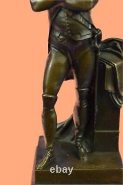 Bronze Sculpture Signé Frech Empereur Napoléon Art Déco Statue Figurine Deal