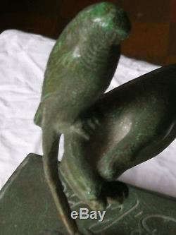 Bronze art deco 1930 antique woman SYLVESTRE SUSSE FRERES ed PARIS 61X34X22CM