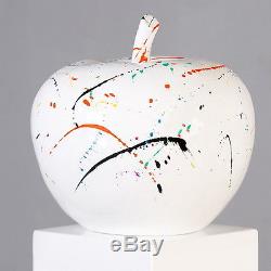Casablanca Déco Art Sculpture Apple Blanc / Bunt ø 28.00 Cm H 26.00