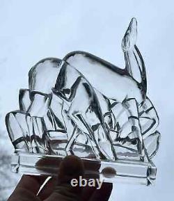 Cervidé Baccarat Georges Chevalier Sculpture Statue Objets Animal Cristal Taille