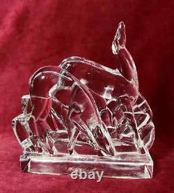 Cervidé Baccarat Georges Chevalier Sculpture Statue Objets Animal Cristal Taille