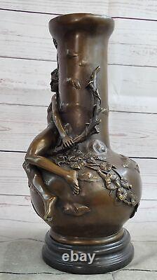 Chair Homme Par Moreau Bronze Vase Sculpture Figurine Art Déco Marbre Ouvre