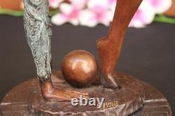 Collectionneur Édition Sol Enfant Gymnaste Bronze Sculpture Art Déco Sport